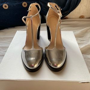 3.1 Phillip Lim silver cap toe heels